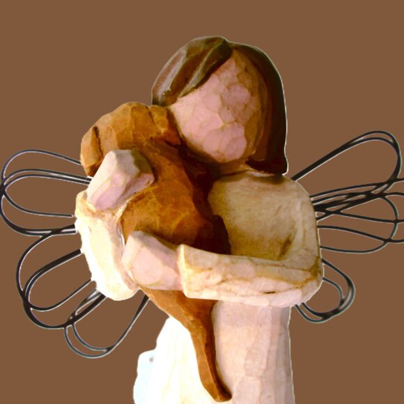 Vtg WillowTree Angel's Embrace & Angel of Friendship Demdaco artist Susan Lori - Picture 7 of 8